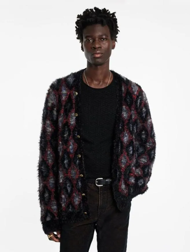 Men John Varvatos Sweaters Layne Cardigan Black