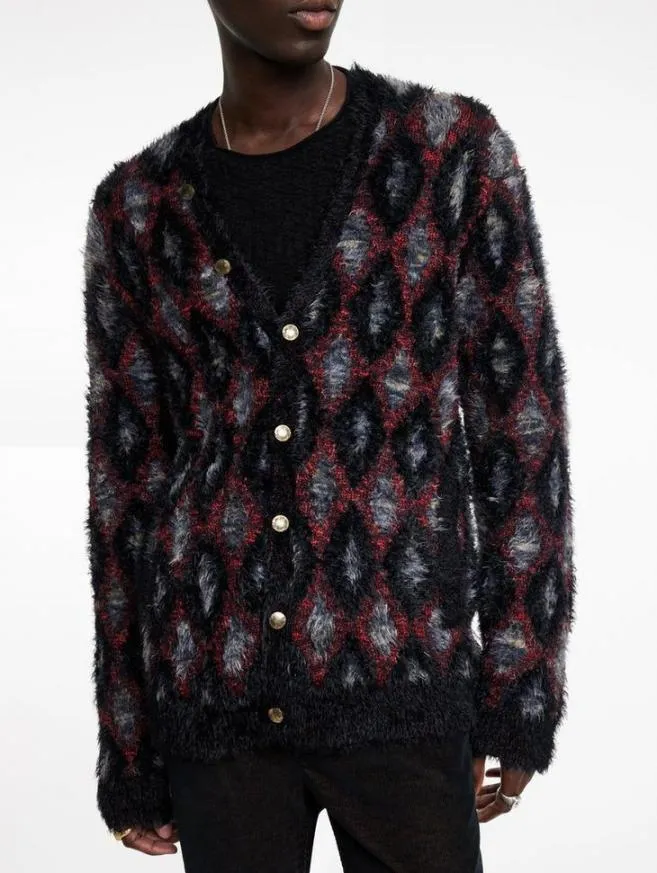 Men John Varvatos Sweaters Layne Cardigan Black