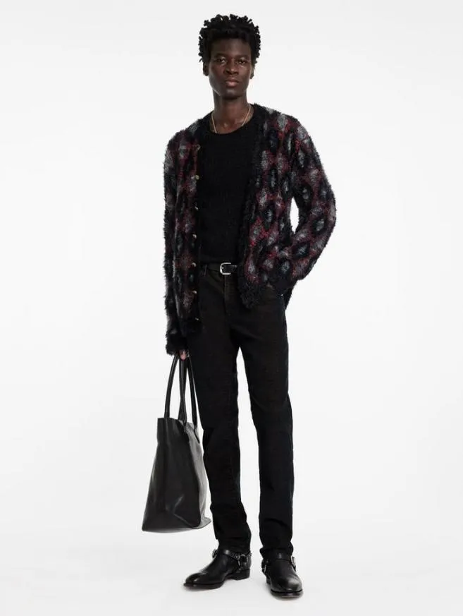 Men John Varvatos Sweaters Layne Cardigan Black