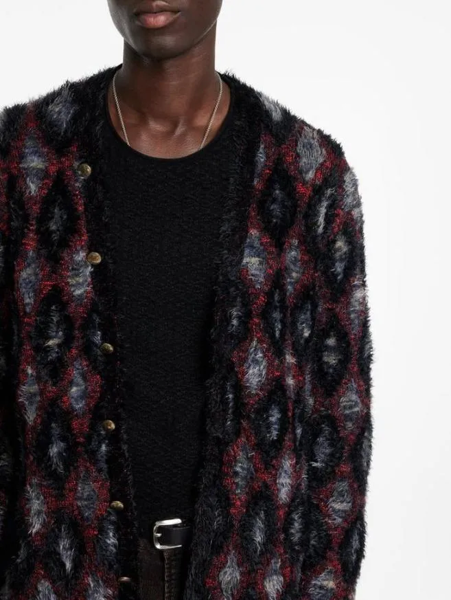 Men John Varvatos Sweaters Layne Cardigan Black