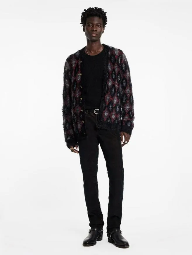 Men John Varvatos Sweaters Layne Cardigan Black