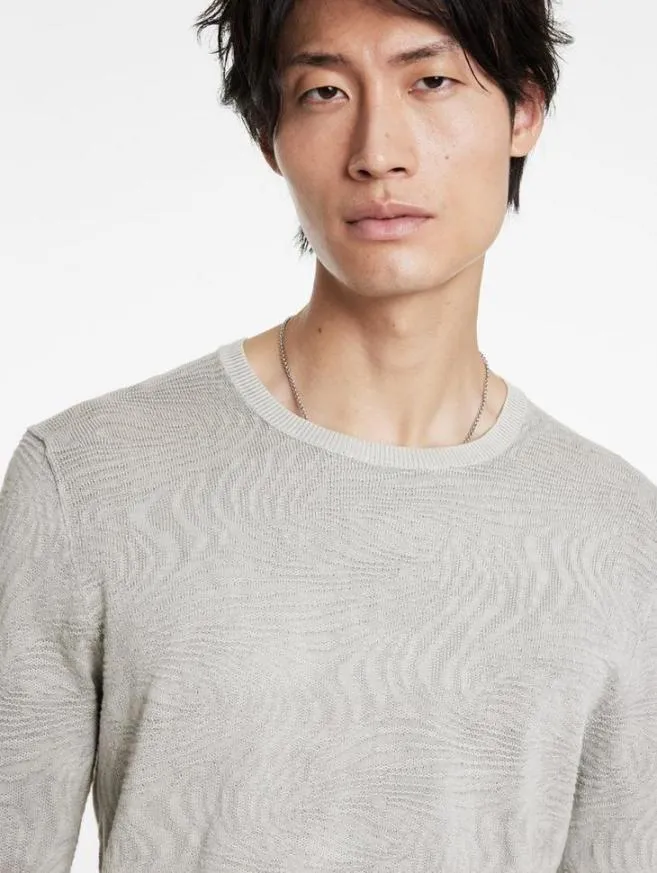 Men John Varvatos Sweaters Mercer Crew Black