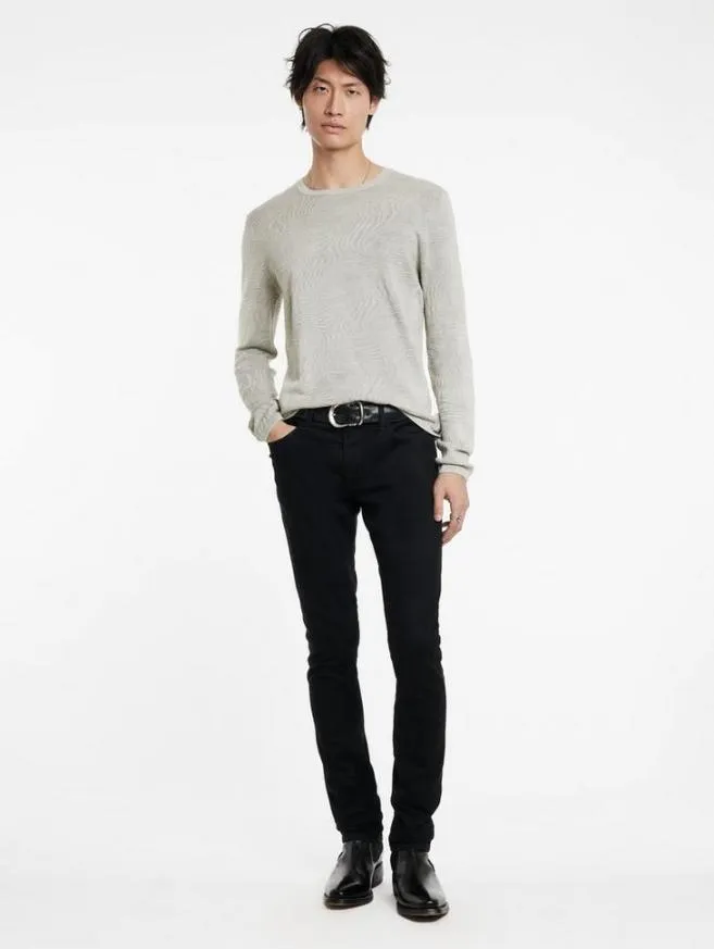Men John Varvatos Sweaters Mercer Crew Black