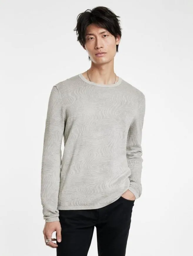 Men John Varvatos Sweaters Mercer Crew Black