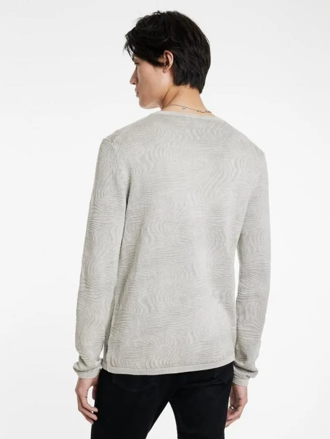 Men John Varvatos Sweaters Mercer Crew Black