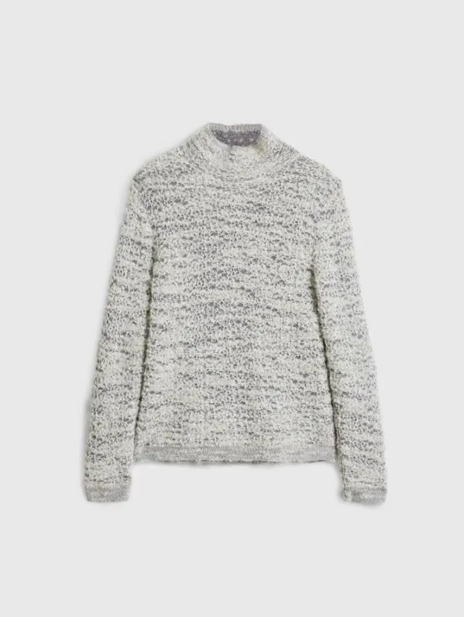 Men John Varvatos Sweaters Montello Mock Neck Charcoalturtle Dove