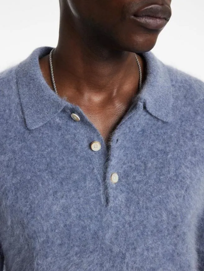 Men John Varvatos Sweaters Verona Polo Black
