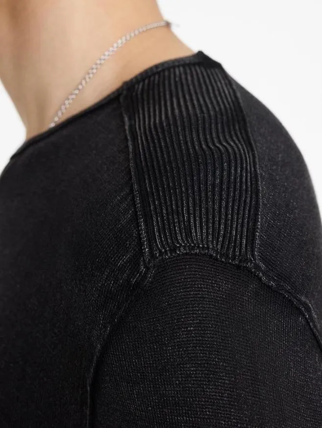 Men John Varvatos Sweaters Walter Crew Neck Sweater Black