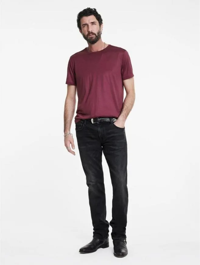 Men John Varvatos TShirts Amato Crew Chocolate