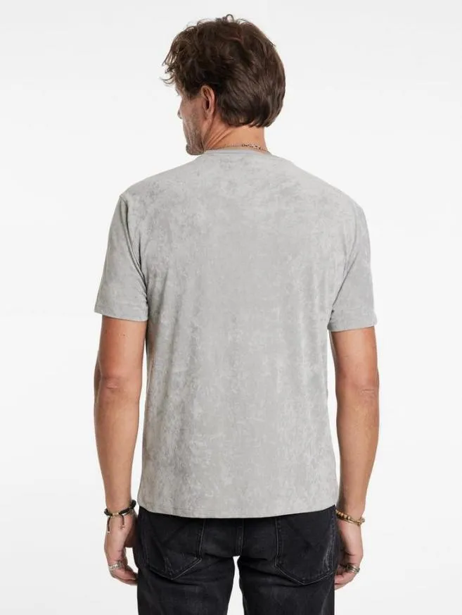 Men John Varvatos TShirts Barcelos Crew Light Grey