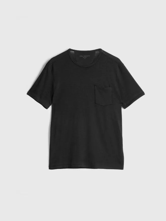Men John Varvatos TShirts Bond Burnout TShirt Black