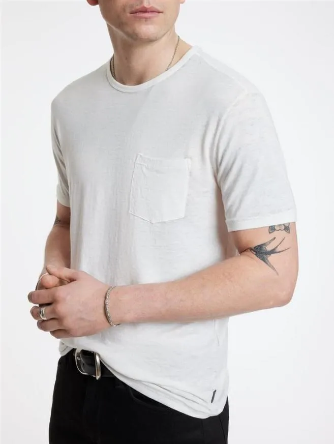 Men John Varvatos TShirts Bond Burnout TShirt Black