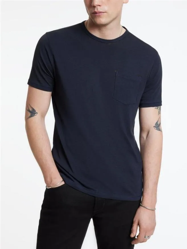 Men John Varvatos TShirts Bond Burnout TShirt Black