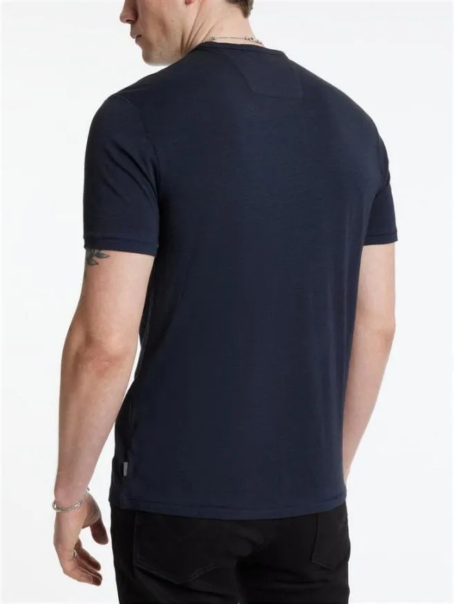 Men John Varvatos TShirts Bond Burnout TShirt Black