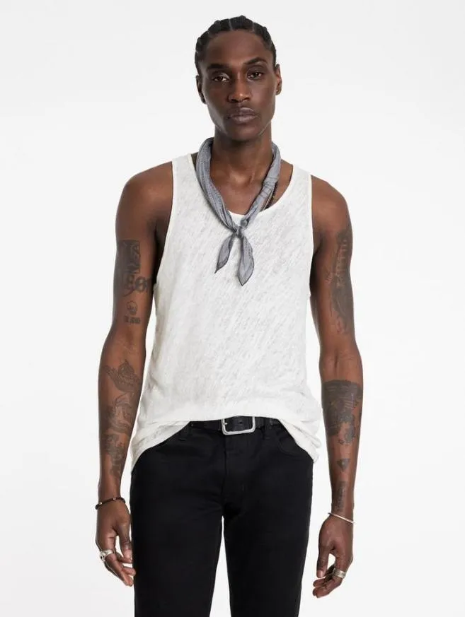 Men John Varvatos TShirts Broome Tank Black