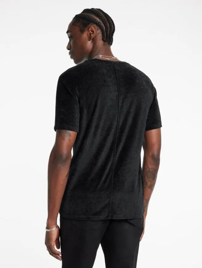 Men John Varvatos TShirts Caminha Crew Black