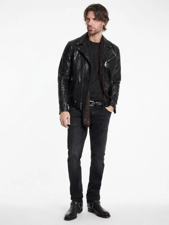 Men John Varvatos TShirts Eden Burnout Crew Dark Plum