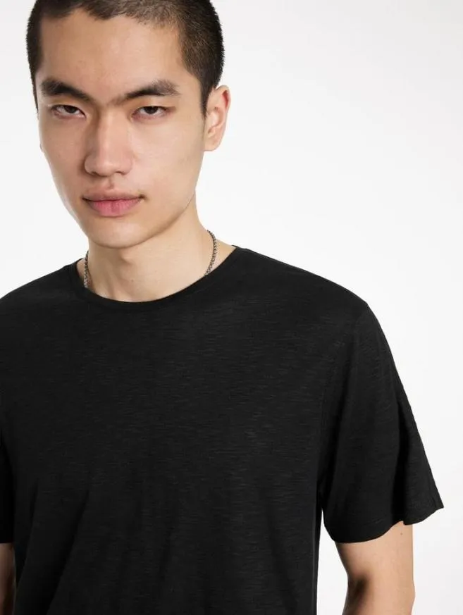 Men John Varvatos TShirts Park Crewneck Black