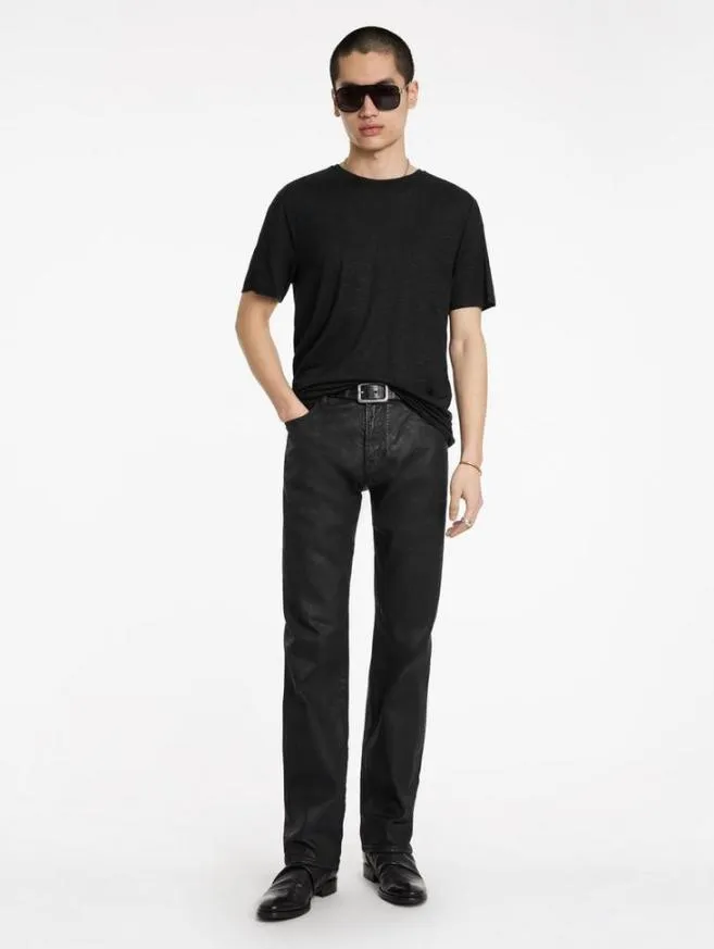 Men John Varvatos TShirts Park Crewneck Black