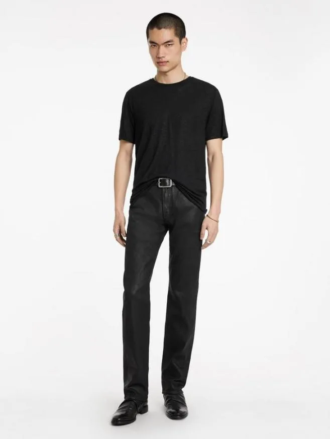 Men John Varvatos TShirts Park Crewneck Black