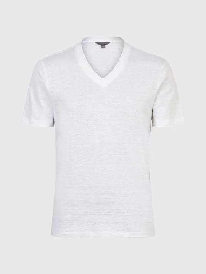 Men John Varvatos TShirts Wooster VNeck Black