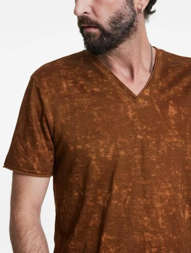 Men John Varvatos TShirts Wooster VNeck Flax Heather