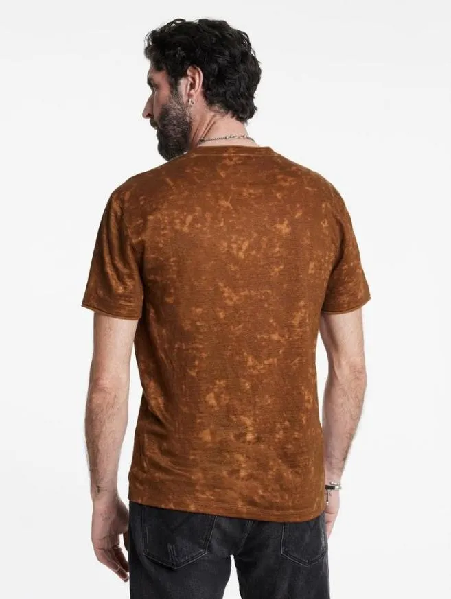 Men John Varvatos TShirts Wooster VNeck Flax Heather