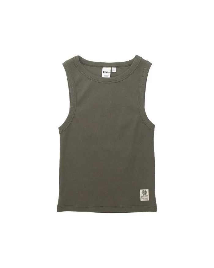 Military Tank 8211 Clover Green Women Deus Ex Machina Tees Military Tank 8211 Clover Green Women Deus Ex Machina Tees