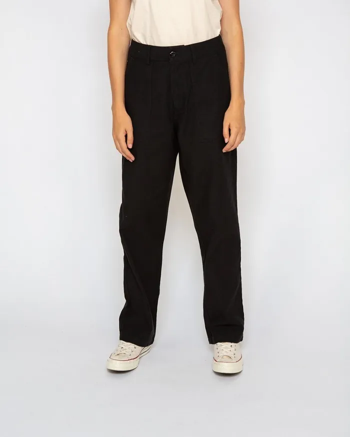 Mona Fatigue Pant 8211 Black Women Deus Ex Machina Bottoms