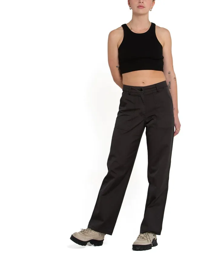 Mona Ripstop Pant 8211 Anthracite Women Deus Ex Machina Bottoms Mona Ripstop Pant 8211 Anthracite Women Deus Ex Machina Bottoms