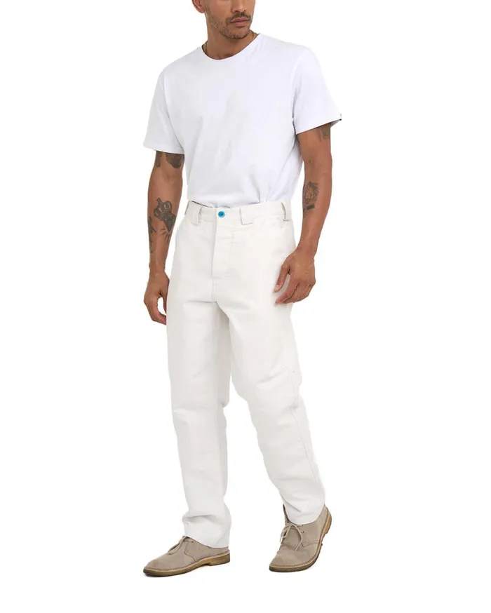 MW Work Pant 8211 Vintage White Men Deus Ex Machina Pants MW Work Pant 8211 Vintage White Men Deus Ex Machina Pants