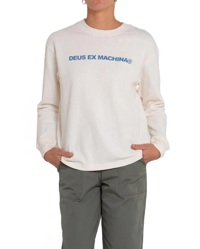 Namesake Long Sleeve Tee 8211 White Sand Women Deus Ex Machina Tees