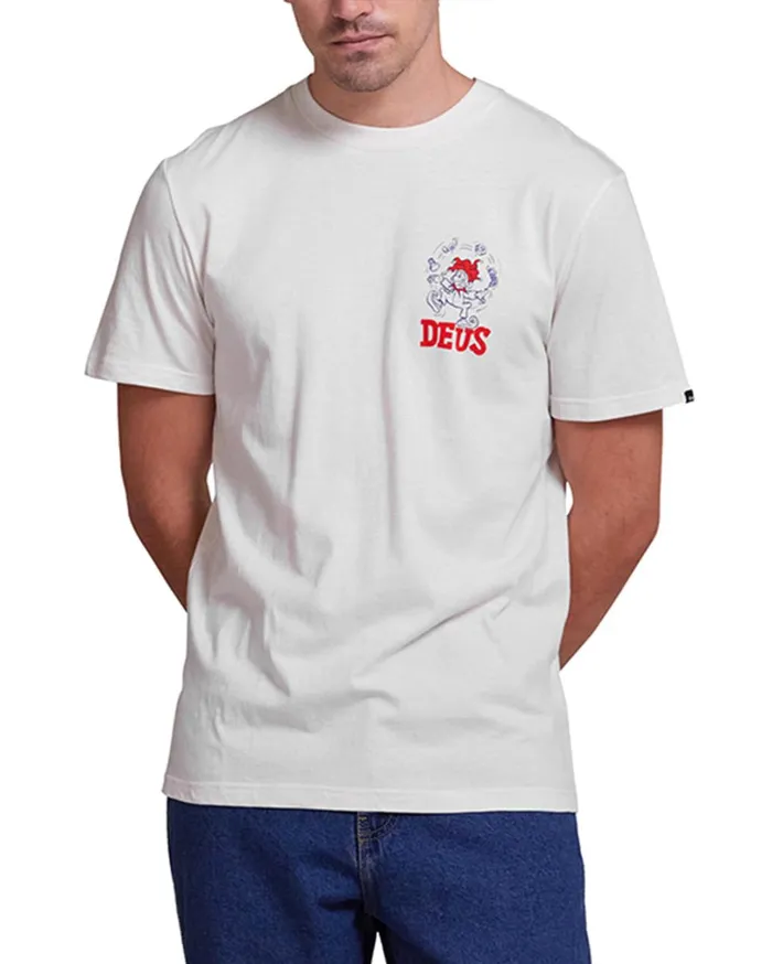 New Redline Tee 8211 Vintage White Men Deus Ex Machina Tees