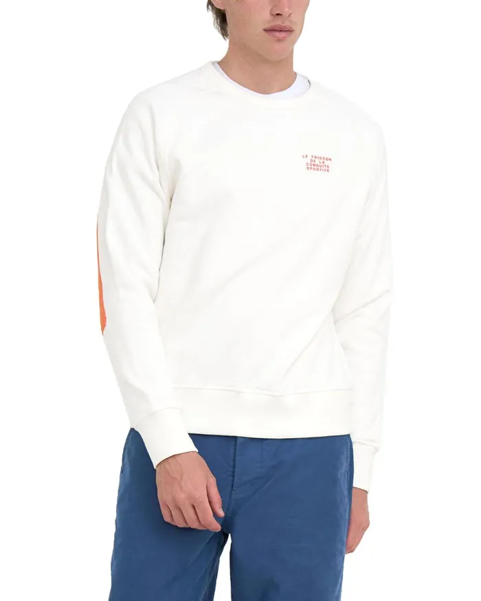 No52 Crew 8211 Vintage White Men Deus Ex Machina Hoodies and Sweaters