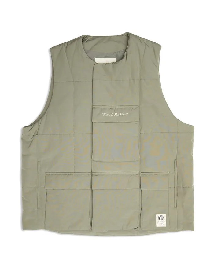 Nomad Vest 8211 Dusty Olive Men Deus Ex Machina Jackets Nomad Vest 8211 Dusty Olive Men Deus Ex Machina Jackets