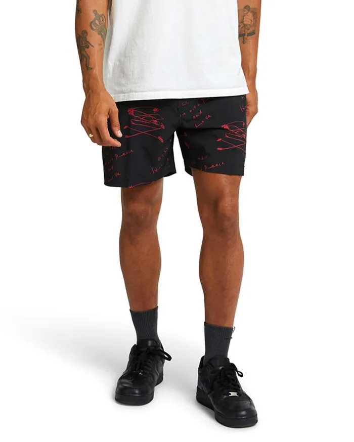 Old House Boardshort 8211 Red MenWomen Deus Ex Machina Boardshorts