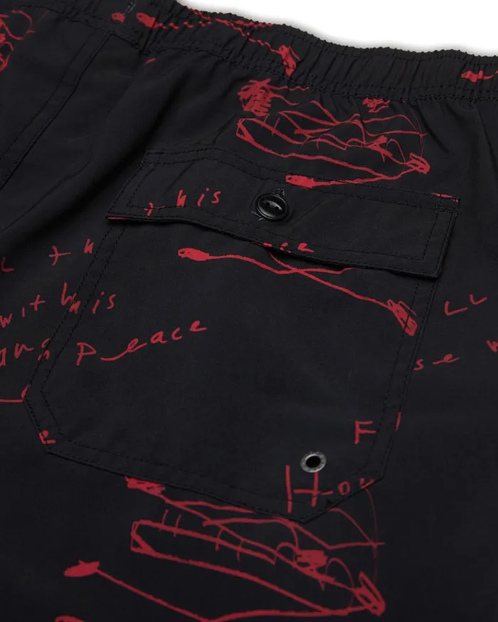 Old House Boardshort 8211 Red MenWomen Deus Ex Machina Boardshorts Old House Boardshort 8211 Red MenWomen Deus Ex Machina Boardshorts