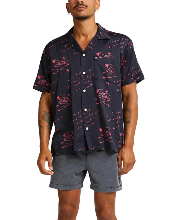 Old House Shirt 8211 Red MenWomen Deus Ex Machina Shirts