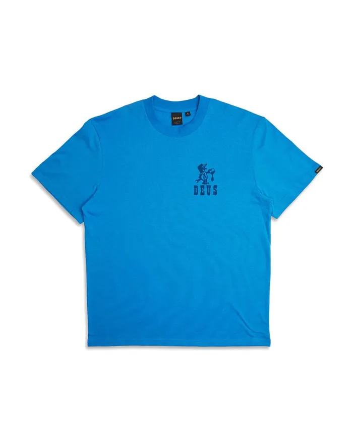 Old Town Tee 8211 French Blue Men Deus Ex Machina Tees Old Town Tee 8211 French Blue Men Deus Ex Machina Tees