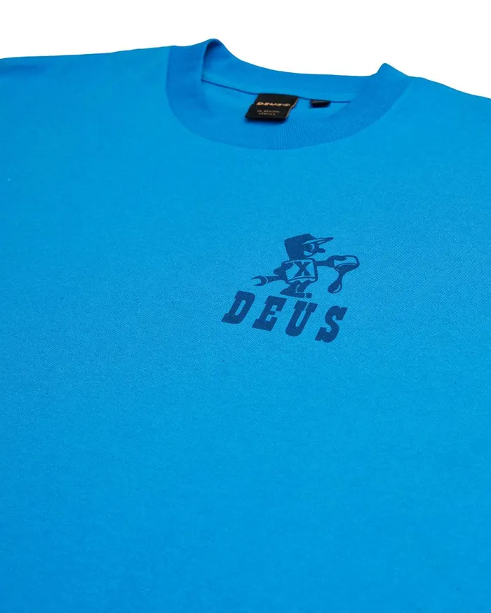 Old Town Tee 8211 French Blue Men Deus Ex Machina Tees Old Town Tee 8211 French Blue Men Deus Ex Machina Tees