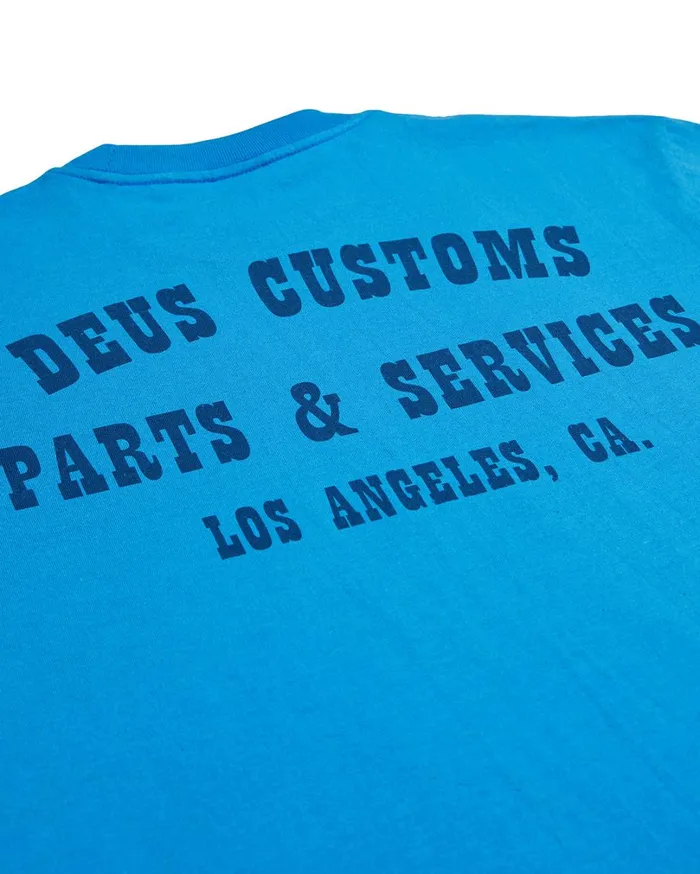 Old Town Tee 8211 French Blue Men Deus Ex Machina Tees Old Town Tee 8211 French Blue Men Deus Ex Machina Tees