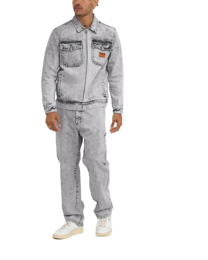 Ortiz Garage Jacket 8211 Light Black Wash Men Deus Ex Machina Jackets Ortiz Garage Jacket 8211 Light Black Wash Men Deus Ex Machina Jackets