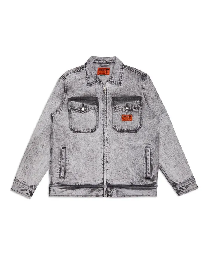 Ortiz Garage Jacket 8211 Light Black Wash Men Deus Ex Machina Jackets Ortiz Garage Jacket 8211 Light Black Wash Men Deus Ex Machina Jackets