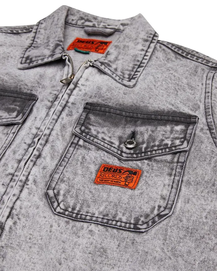 Ortiz Garage Jacket 8211 Light Black Wash Men Deus Ex Machina Jackets Ortiz Garage Jacket 8211 Light Black Wash Men Deus Ex Machina Jackets