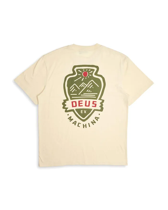 Out Doors Tee 8211 Dirty White Men Deus Ex Machina Tees Out Doors Tee 8211 Dirty White Men Deus Ex Machina Tees