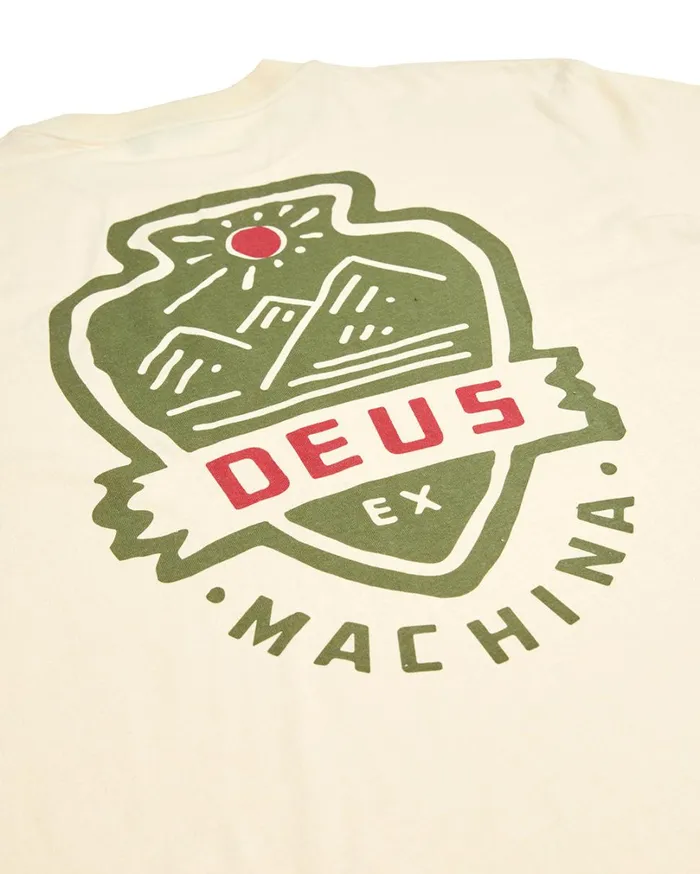 Out Doors Tee 8211 Dirty White Men Deus Ex Machina Tees Out Doors Tee 8211 Dirty White Men Deus Ex Machina Tees