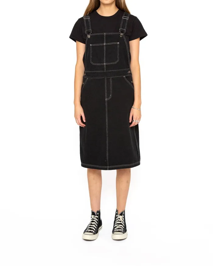 Overall Dress Relaxed Fit 8211 Black Women Deus Ex Machina Dresses