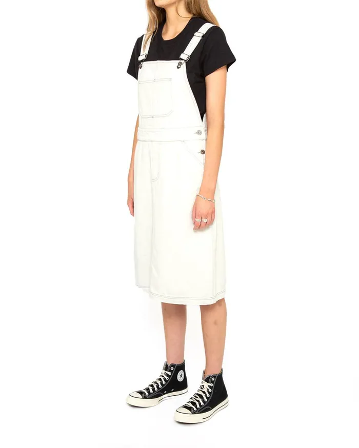 Overall Dress Relaxed Fit 8211 Bleached White Women Deus Ex Machina Dresses Overall Dress Relaxed Fit 8211 Bleached White Women Deus Ex Machina Dresses