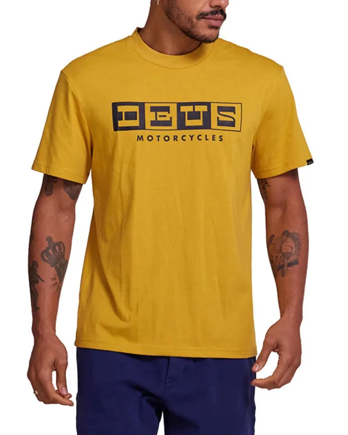 Overturn Tee 8211 Mimosa Gold Men Deus Ex Machina Tees
