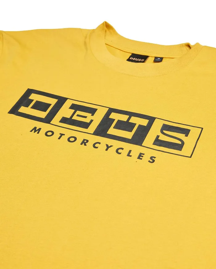 Overturn Tee 8211 Mimosa Gold Men Deus Ex Machina Tees Overturn Tee 8211 Mimosa Gold Men Deus Ex Machina Tees